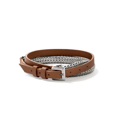 John Hardy Icon Wrap Bracelet, 6.5mm In Sterling Silver