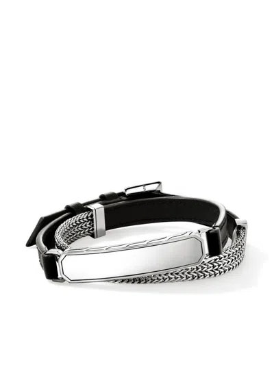 John Hardy Id Wrap Bracelet In Silver