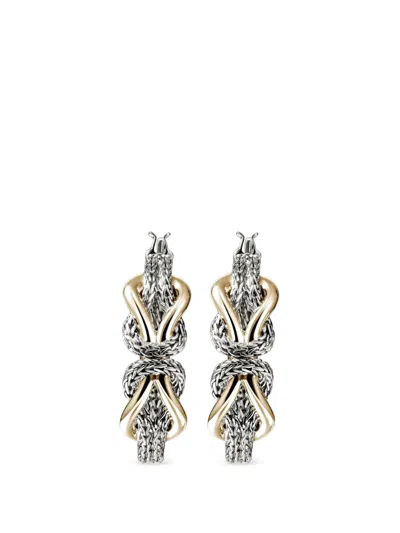 John Hardy Infinite Love Knot Hoop Earrings In Metallic