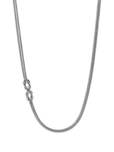 John Hardy Infinite Love Knot Necklace In White