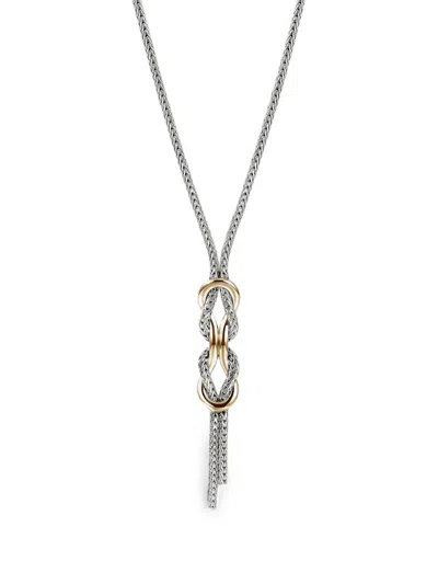 John Hardy Infinite Love Knot Necklace In Silver