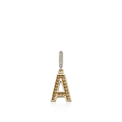 John Hardy Initial Pendant In Gold