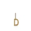 John Hardy Initial Pendant In Gold