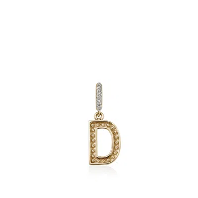 John Hardy Initial Pendant In Gold