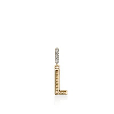 John Hardy Initial Pendant In Gold