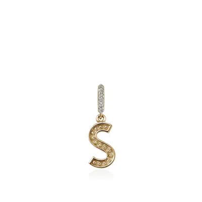 John Hardy Initial Pendant In Gold