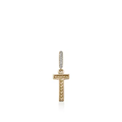 John Hardy Initial Pendant In Gold