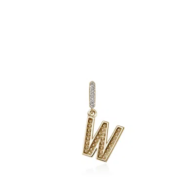 John Hardy Initial Pendant In Gold