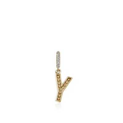 John Hardy Initial Pendant In Gold