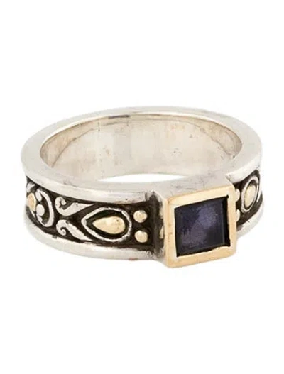 Pre-owned John Hardy Iolite Batu Cocktail Ring In Multi