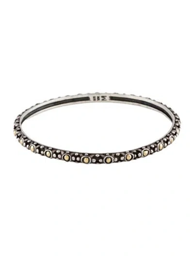 Pre-owned John Hardy Jaisalmer Dot Slim Bangle, 8" In Multi