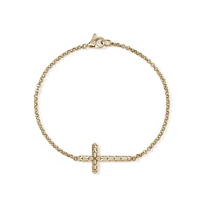 John Hardy Jh Essential Cross Bracelet, Gold