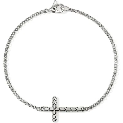 John Hardy Jh Essential Cross Bracelet In Silver
