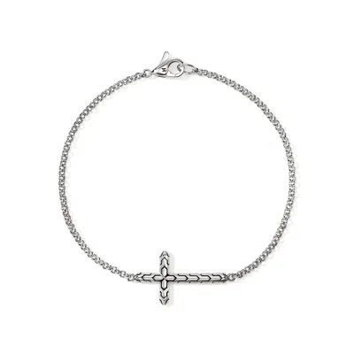 John Hardy Jh Essential Cross Bracelet, Sterling Silver