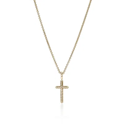 John Hardy Jh Essential Cross Necklace, Gold