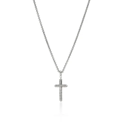 John Hardy Jh Essential Cross Necklace, Sterling Silver