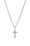 John Hardy Jh Essential Cross Pendant Necklace In Metallic