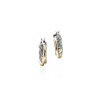 John Hardy Essential Crossover Hoop Earring In Sterling Silver