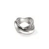 John Hardy Jh Essential Crossover Ring In Sterling Silver