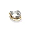 John Hardy Jh Essential Crossover Ring In Sterling Silver