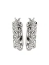 John Hardy Jh Essential Diamond Hoop Earrings In Silver