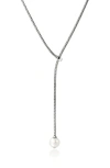 John Hardy Jh Essential Pearl Necklace In Silver/pearl