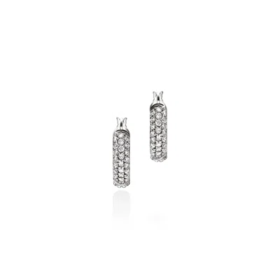 John Hardy Jh Essential Hoop Earring, 9mm In Metallic