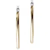 John Hardy 14k Yellow Gold & Sterling Silver Jh Essentials Hoop Earrings In Silver/gold