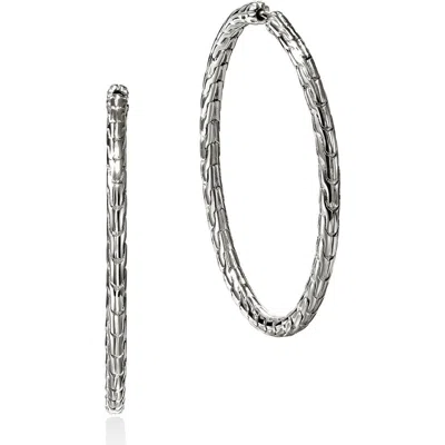 John Hardy Jh Essential Hoop Earrings In Silver