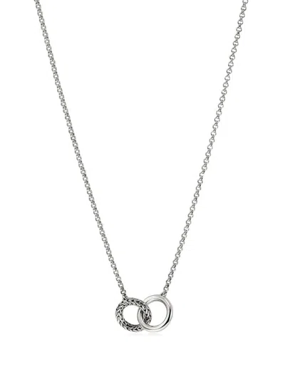 John Hardy Jh Essentials Silver Linked Pendant Necklace In Sterling Silver