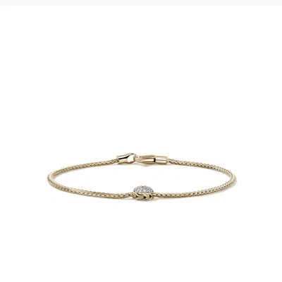 John Hardy Jh Essential Pavé Bracelet, 1.8mm In Gold