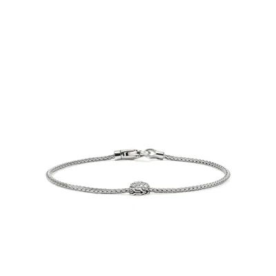 John Hardy Jh Essential Pavé Bracelet, 1.8mm In Sterling Silver