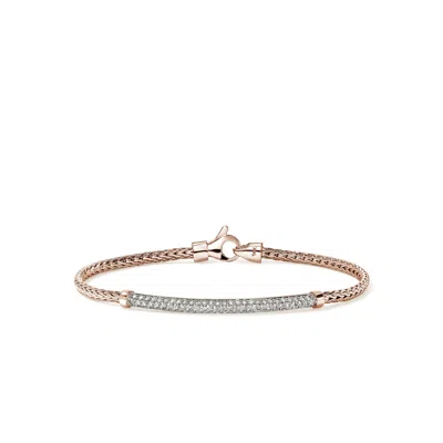 John Hardy Jh Essential Pavé Bracelet, 2.5mm In Gold