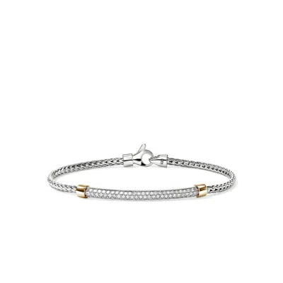 John Hardy Jh Essential Pave Bracelet, 2.5mm In Sterling Silver