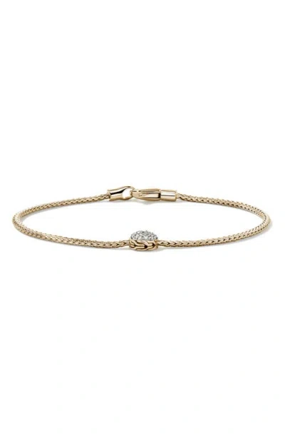 John Hardy Jh Essential Pavé Bracelet, Diamonds In Gold