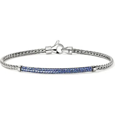 John Hardy Jh Essential Sapphire Bracelet In Silver/blue Sapphire