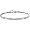 John Hardy Jh Essential Diamond Bracelet In Silver/diamonds