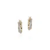 John Hardy 14kt Yellow Gold Jh Essential Crossover Diamond Hoop Earrings In Gold