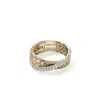 John Hardy 14k Yellow Gold Jh Essentials Diamond Pave Crossover Ring In Gold