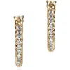 John Hardy Jh Essentials Pavé Hoop Earrings, Sterling Silver, Diamonds, 13mm In Gold