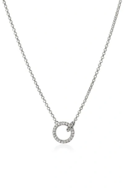 John Hardy Jh Essential Pavé Necklace, Diamonds In Silver
