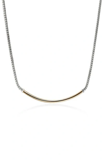 John Hardy 14kt Gold Jh Essential Necklace In Sterling Silver