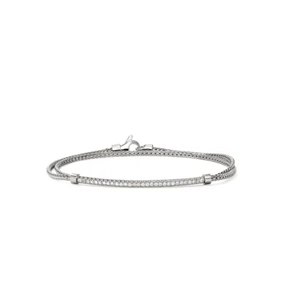 JOHN HARDY JOHN HARDY JH ESSENTIAL PAVÉ WRAP BRACELET, 1.8MM