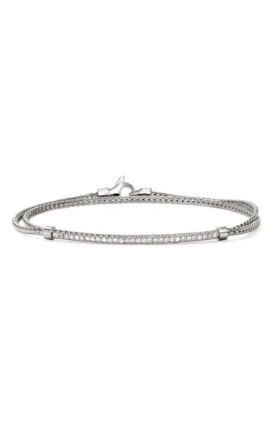 JOHN HARDY JOHN HARDY JH ESSENTIALS PAVÉ WRAP BRACELET, 1.8MM