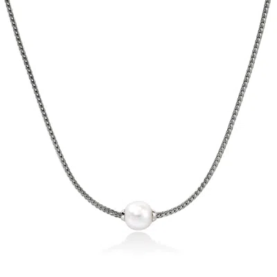 John Hardy Jh Essentials Freshwater Pearl Necklace In Sterling Silver