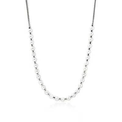 John Hardy Jh Essential Pearl Necklace, 2.5mm In Sterling Silver