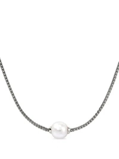 John Hardy Jh Essential Pearl Necklace In Silver