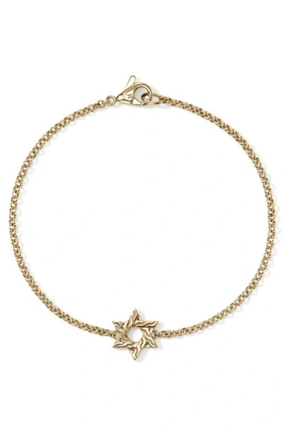 John Hardy Jh Essential Star Of David Bracelet In Gold