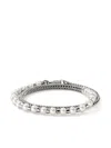 John Hardy Jh Essential Wrap Pearl Bracelet In Silver/pearl