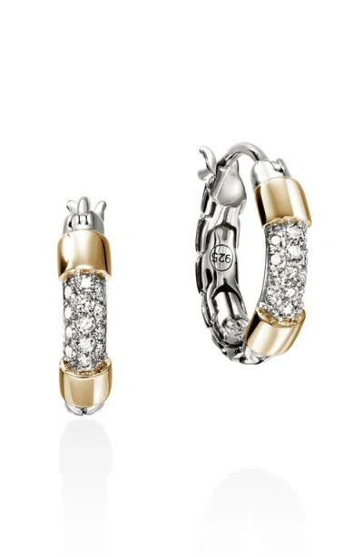John Hardy Jh Essentials 14k Gold Hoop Earrings, 14mm In Multi